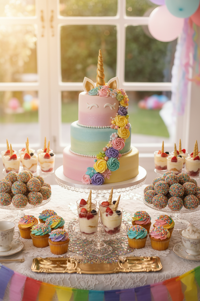 Portada ebook tortas unicornio y postres